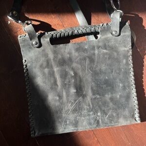 Paolo Angelucci Black Leather Bag